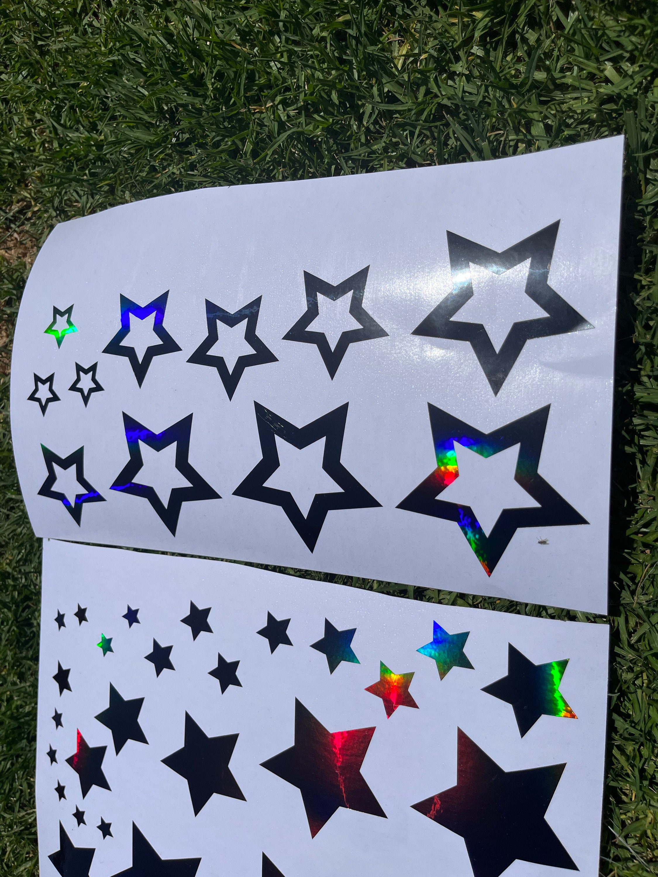 Virtual Star Sticker 37 Star Pack/ Star Decal Pack/star Sticker Pack/ Star Window Stickers ...