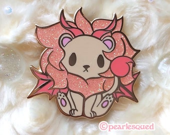 Pearlesqued Pals: cute manticore enamel pin