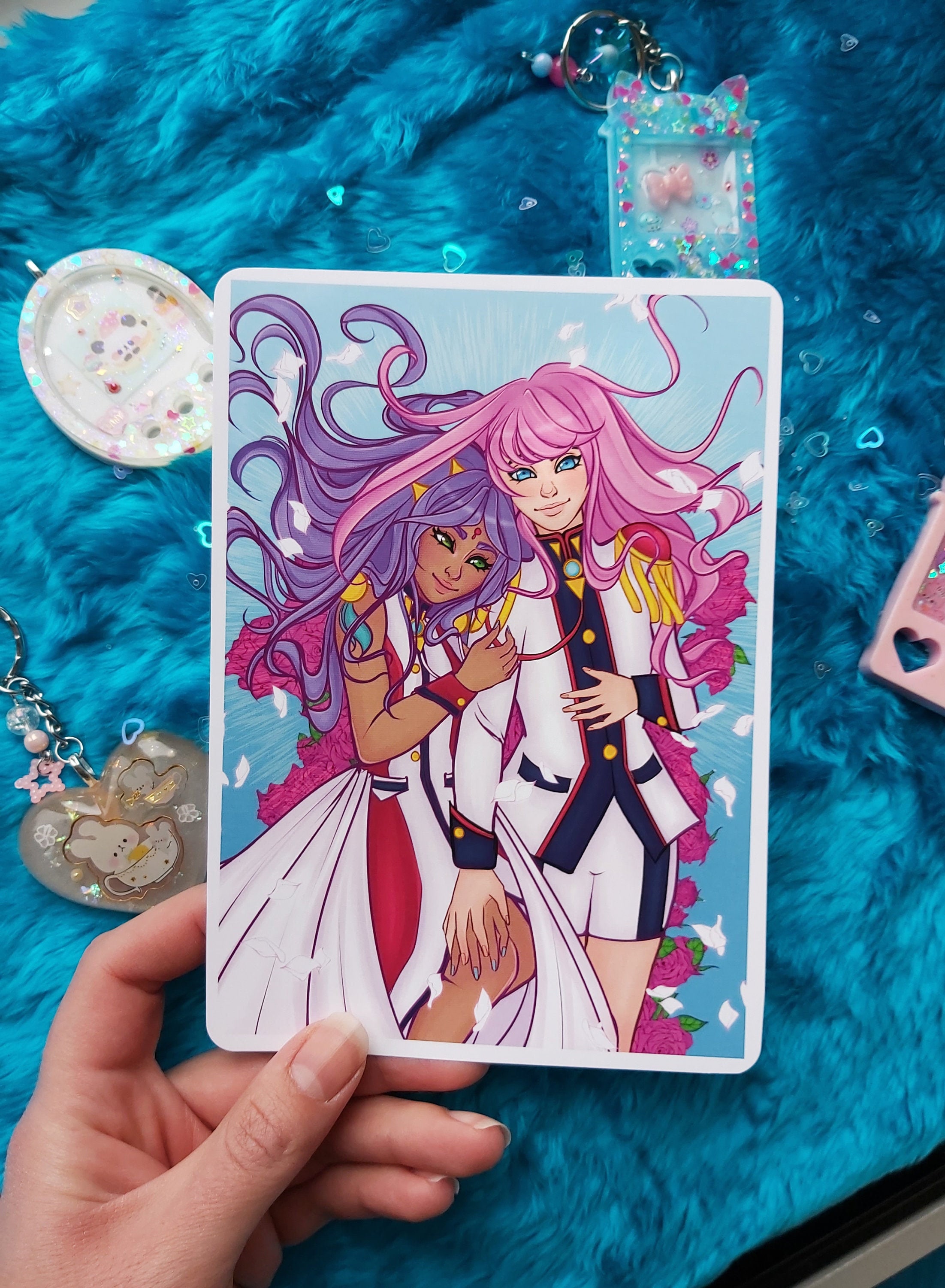 Rose brides Revolutionary girl Utena Tenjou Anthy Himemiya Etsy