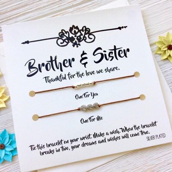 Brother Sister Gift Brother Sister Gift Bracelet Brother From Etsy