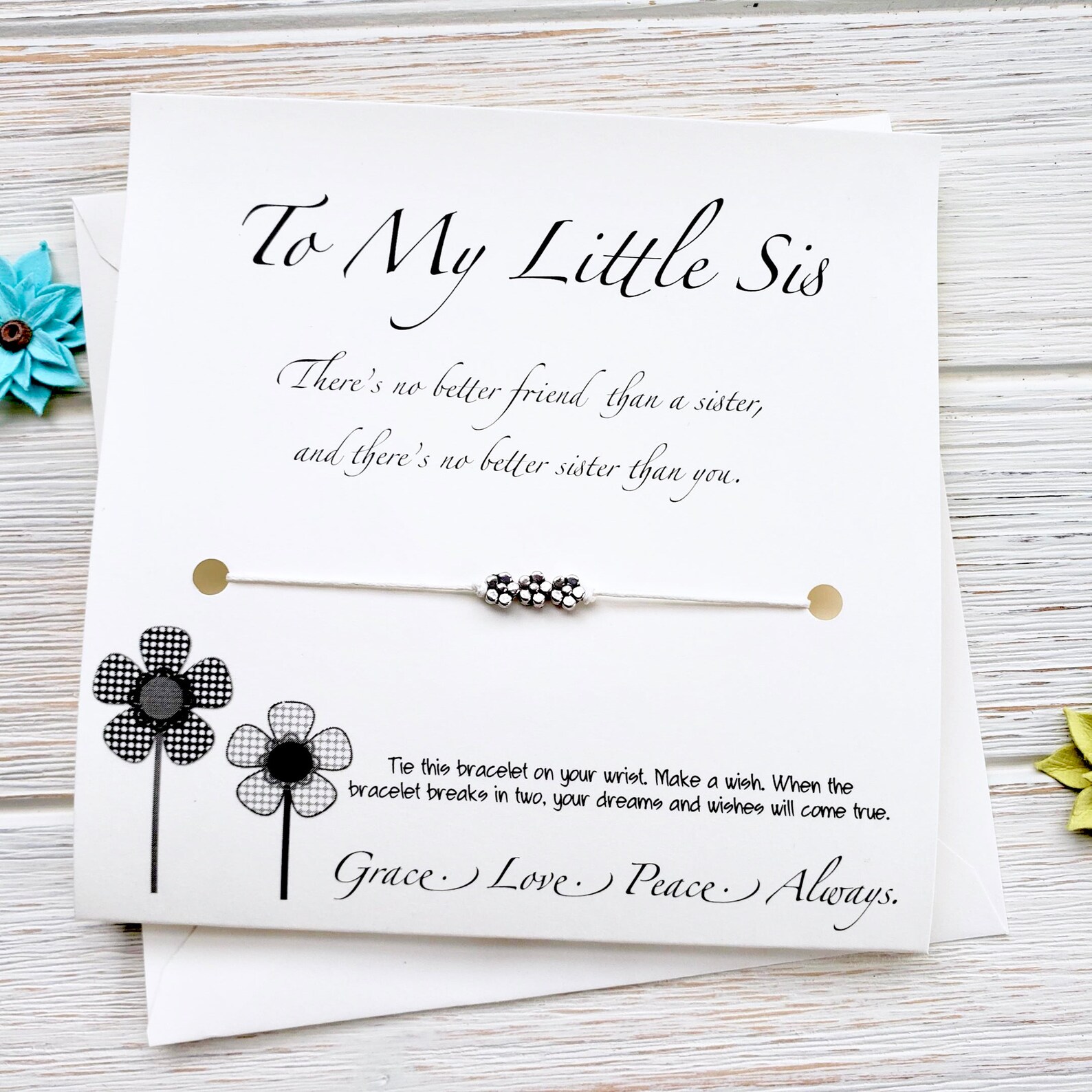 Sister Valentines Day Birthday Gift Little Sister Gift Big | Etsy