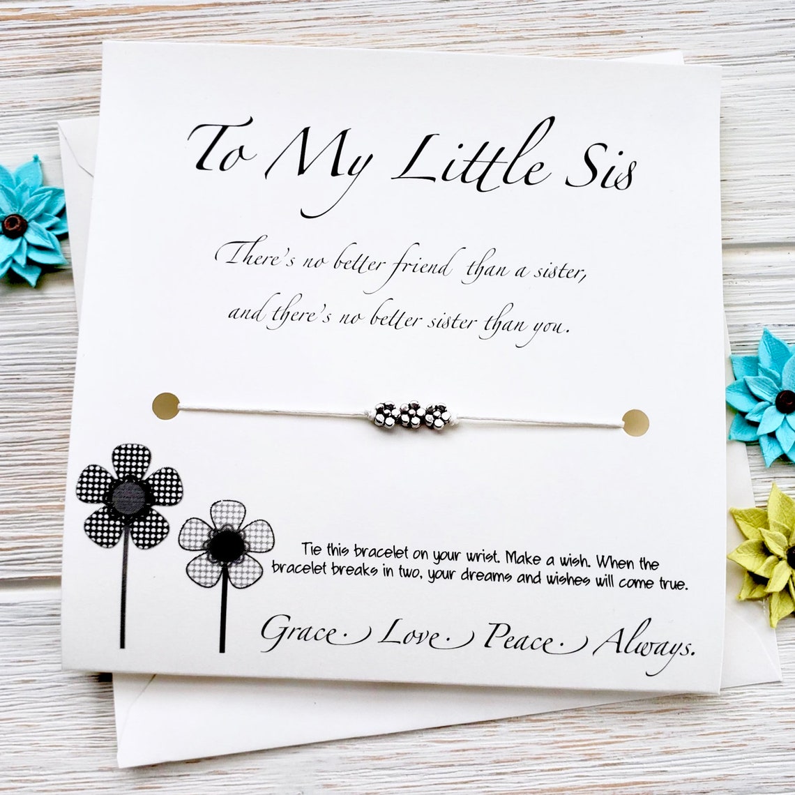 Sister Valentines Day Birthday Gift Little Sister Gift Big | Etsy
