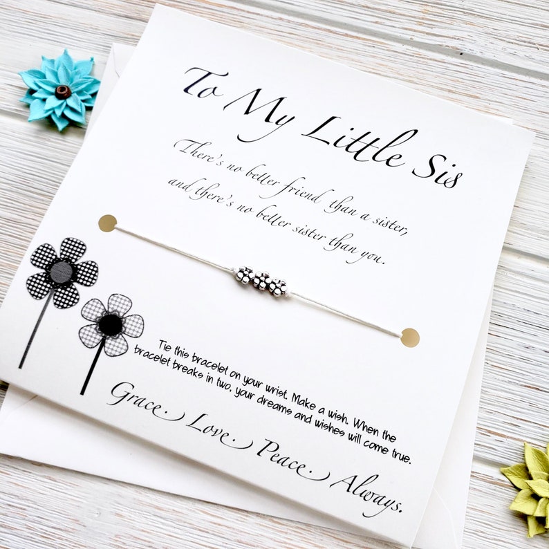 Sister Valentines Day Birthday Gift Little Sister Gift Big | Etsy