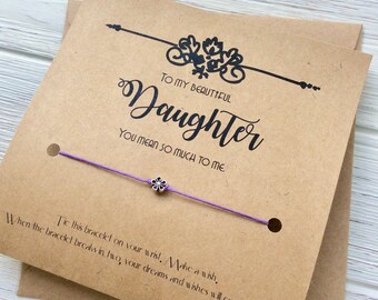 Mom Gift For Daughter Gift From Mom Daughter Birthday Card Daughter Gift From Dad Gift For Daughter Birthday Gift Mother Daughter Bracelet