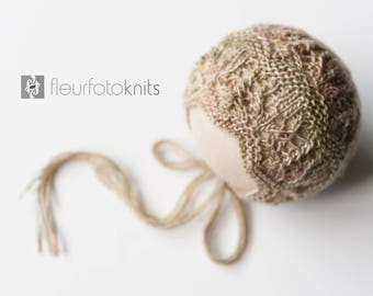 fingering weight yarn, Knitting patterns, Baby Bonnet Pattern, baby bonnet, newborn bonnet, photography props, newborn photography prop,