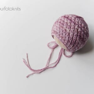 Baby Knitting patterns, Baby Bonnet Pattern, baby bonnet, newborn bonnet, handmade baby items, photography props, newborn photography prop