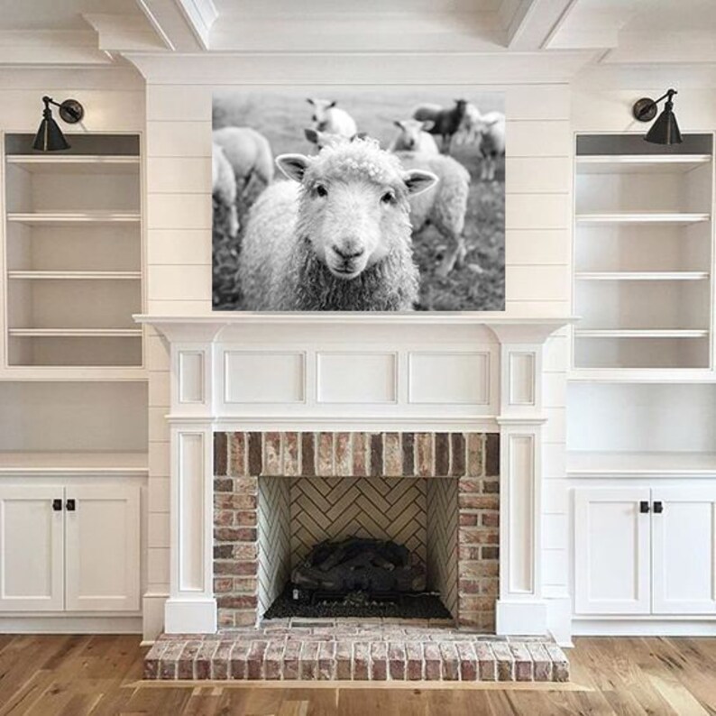 Sheep Art Sheep Sheep Wall Art Sheep Print Fixer Upper Etsy