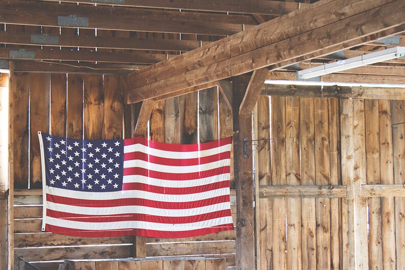 American Flag Barn Art Southern Art American Art Flag Art Etsy