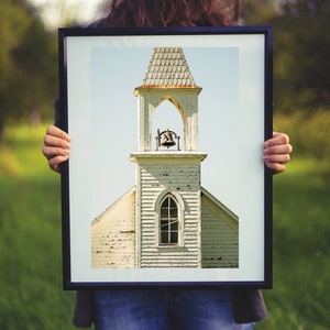 Old Church Photograph: Farmhouse Style Wall Art (Digital Download)