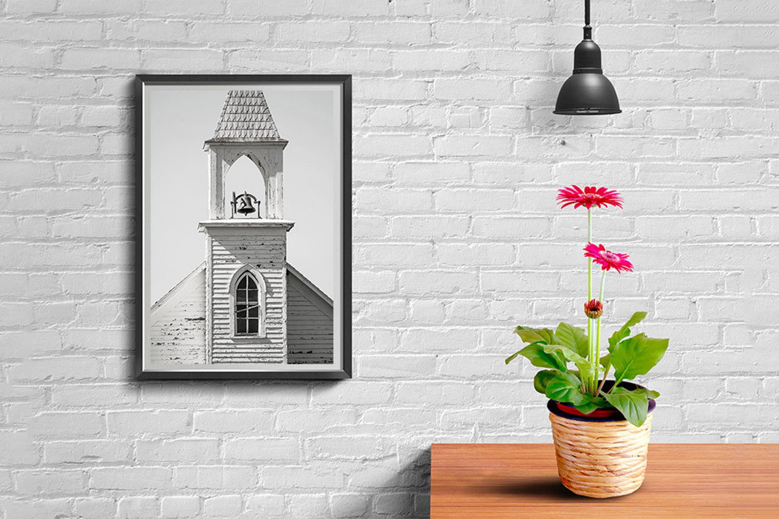 Old Church Art Old Barn Art Church Wall Art Fixer Upper Etsy