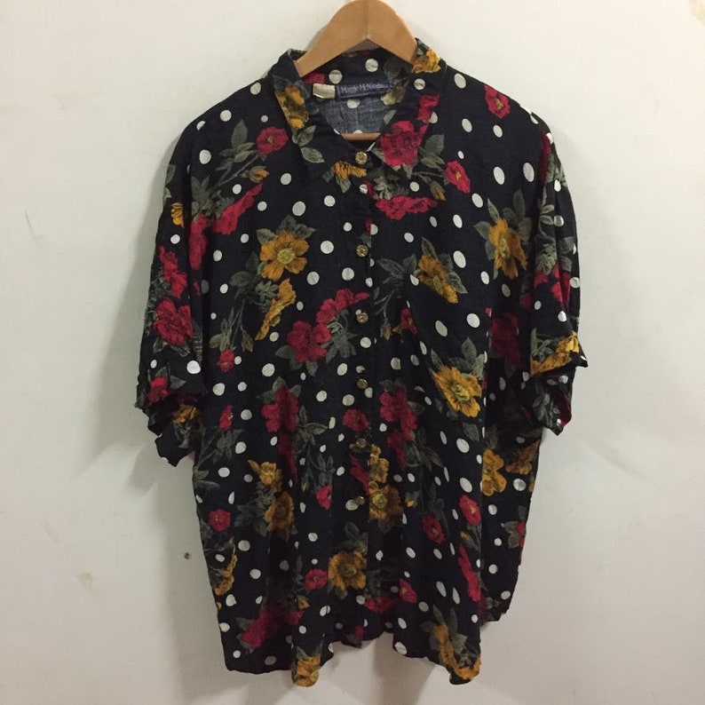 Maggie Mc Naughton Florals Hawaiian Shirt Size XXL
