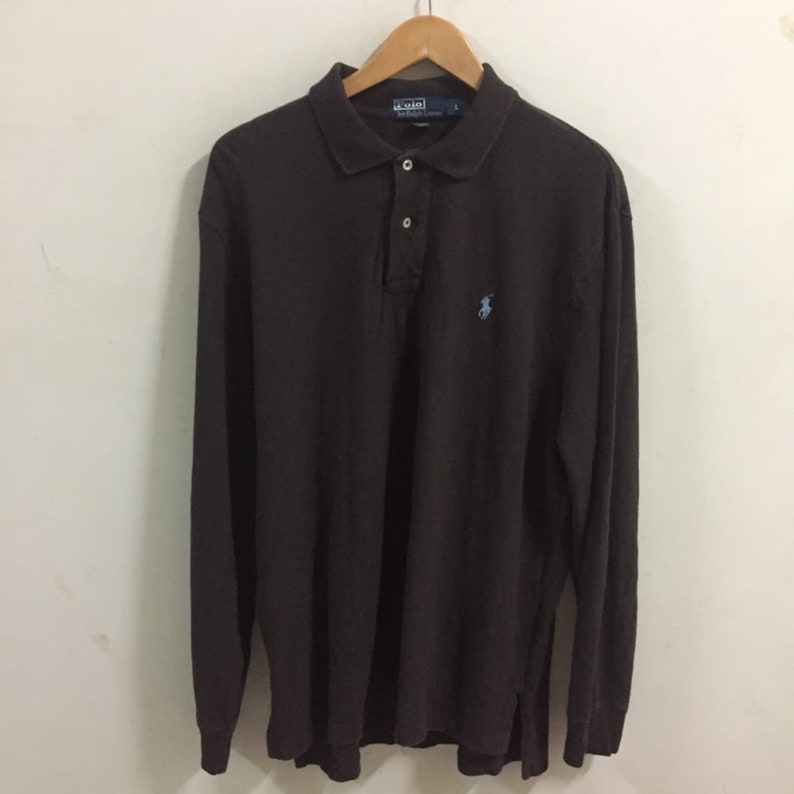 brown ralph lauren polo shirt