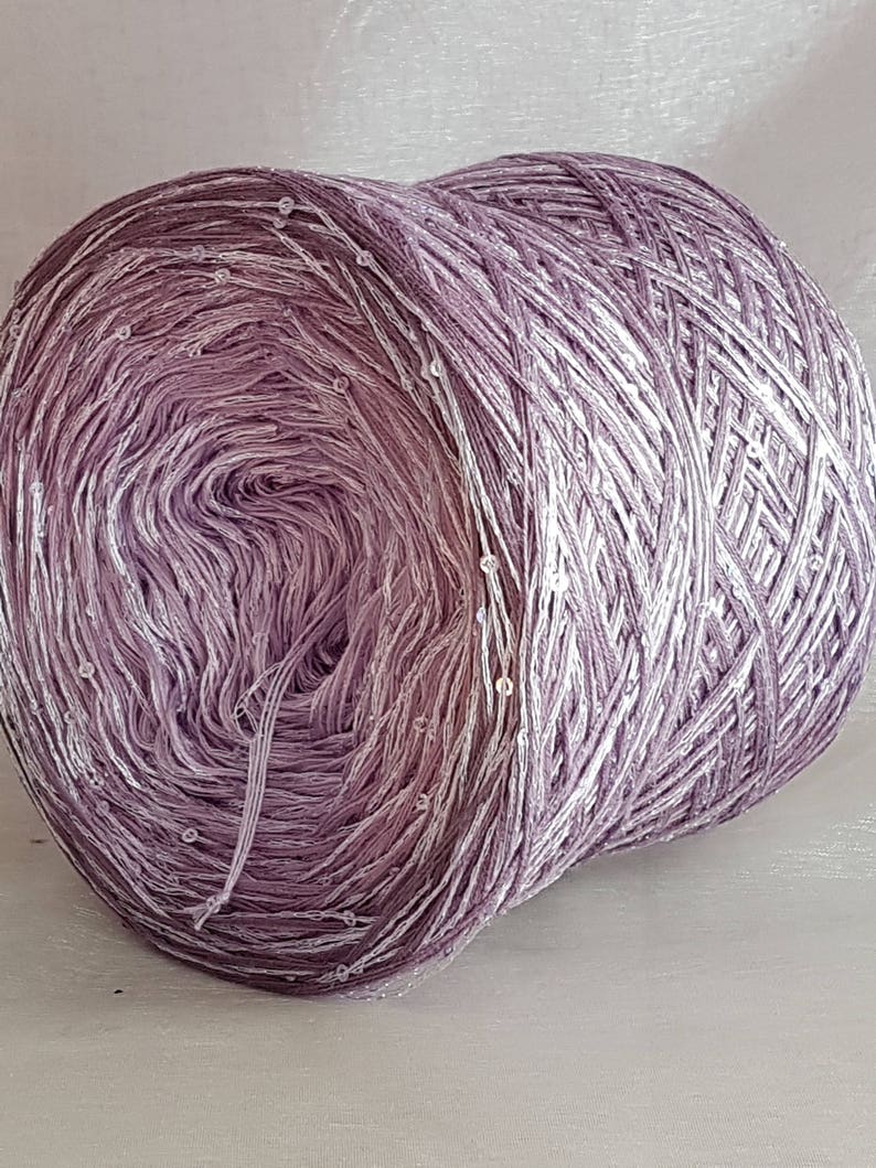 Color gradient yarn with sequins First Lady