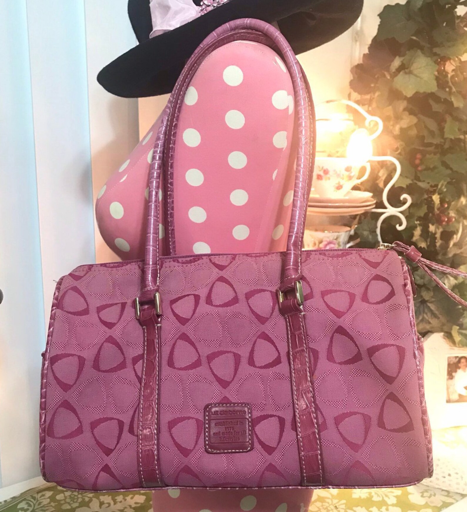 Liz Claiborne Pink Satchel Handbag Liz Claiborne Purse Pink | Etsy