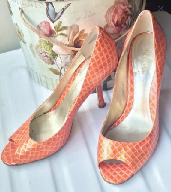 enzo angiolini peep toe heels