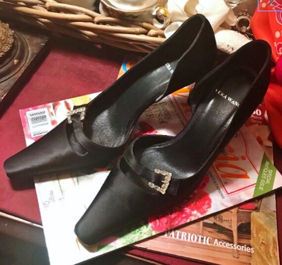black satin shoes for wedding