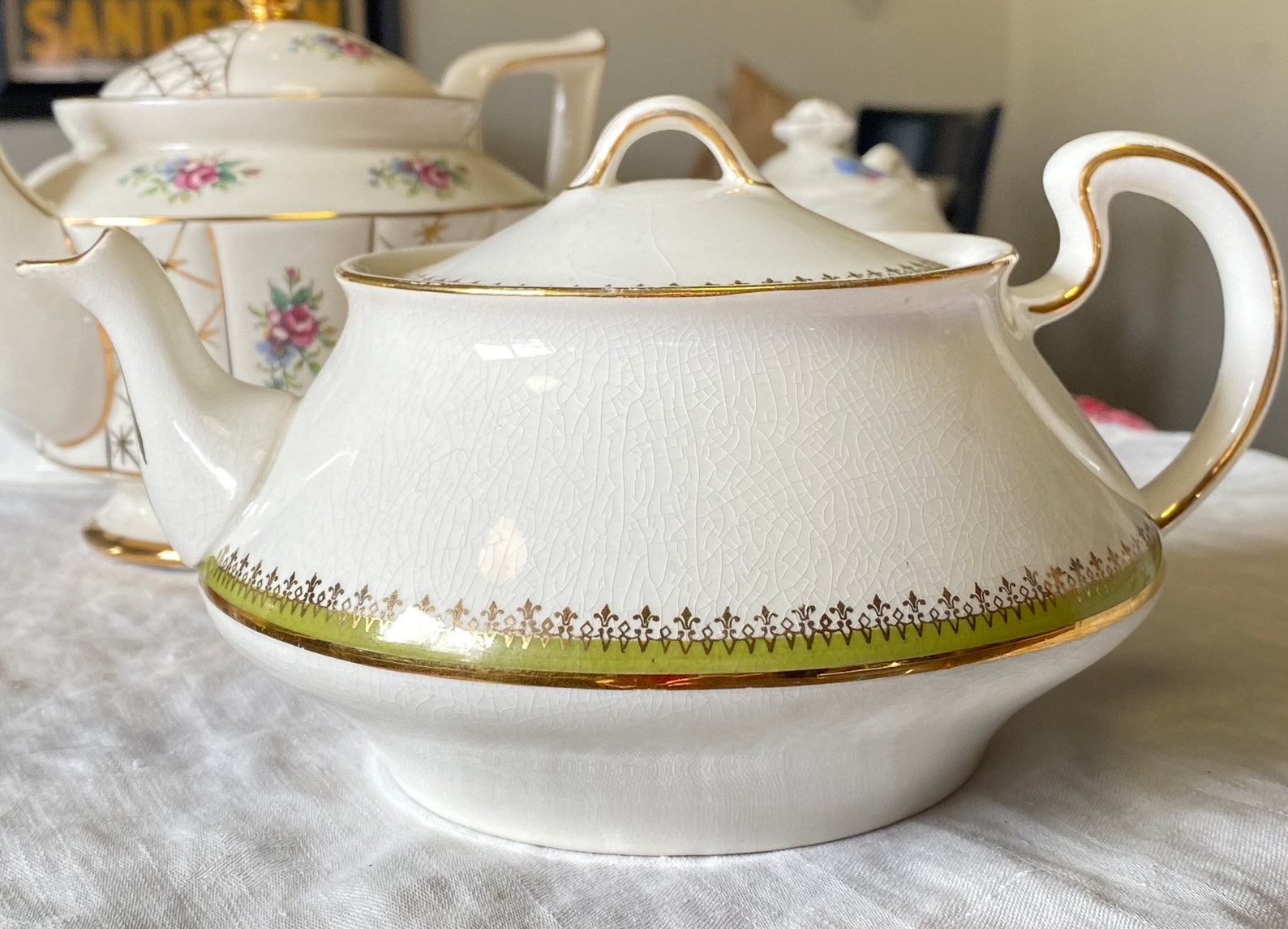 Homer Laughlin Mid Century Teapot Homer Laughlin Teapot Etsy