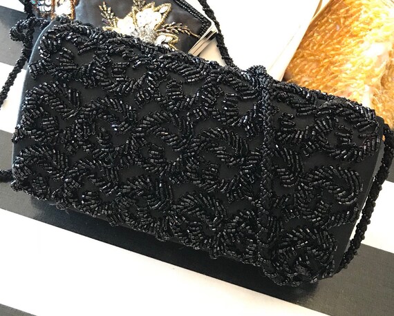 black evening purse