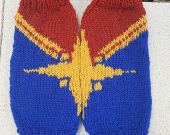 I am the Captain Now fingerless mittens