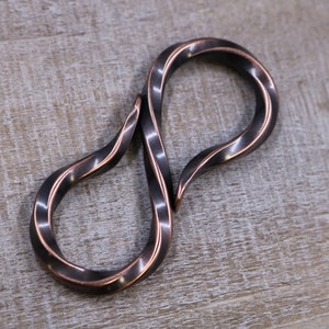 Handmade Fine Solid Raw Brass Copper Round Creative Japanese Fish Hook U Hook  Keychain Key Ring Holder EDC FOB Leather DIY Making 