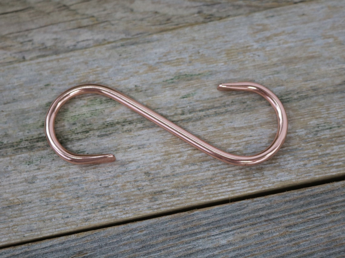 Solid Copper SHooks Utility Hooks 3 long Etsy
