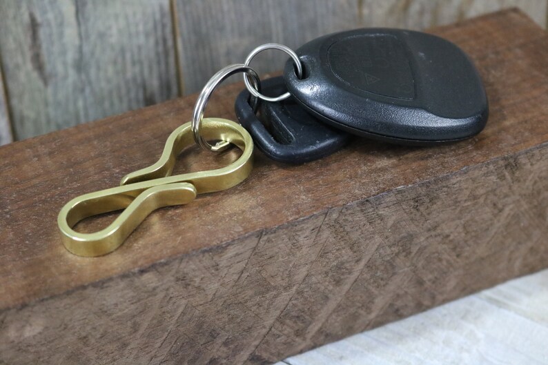 Brass Key Ring with Bright Polished Finish Etsy