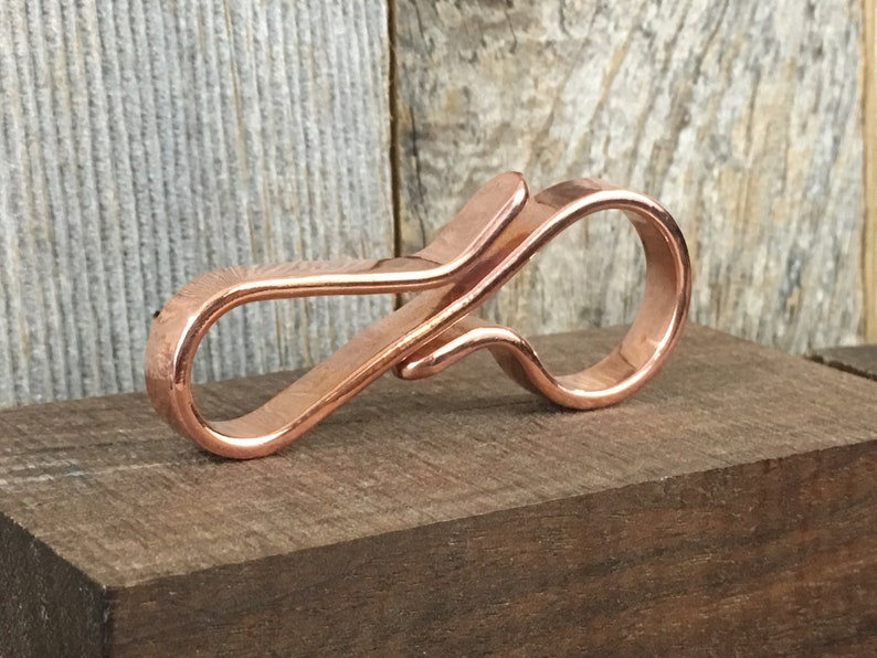 Copper Key Ring with Polished Finish Every Day Carry Etsy