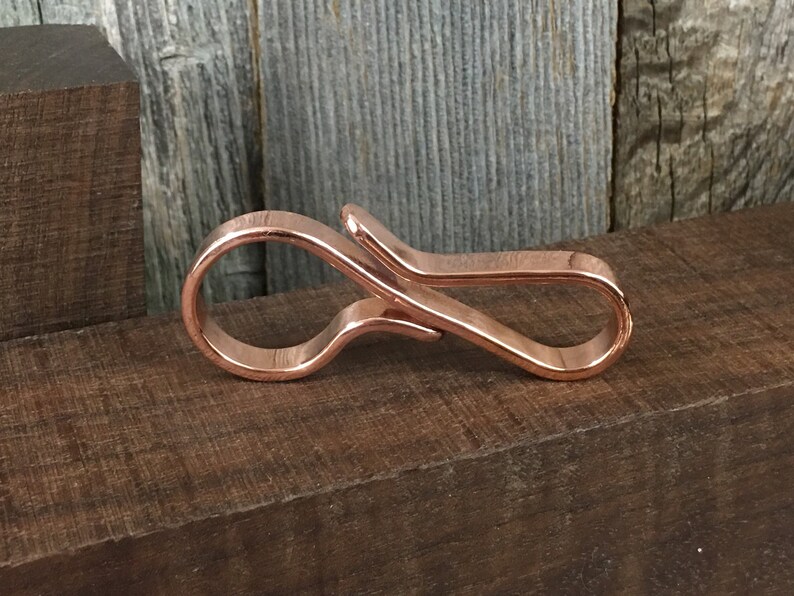 Copper Key Ring with Polished Finish Every Day Carry Etsy