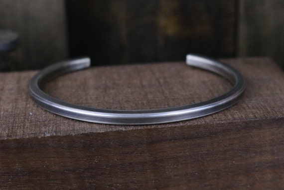 NAYLOR Bracelet Oxidized Minimal Sterling Silver Cuff - Etsy