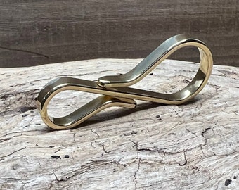 Brass Key Ring with Bright Polished Finish