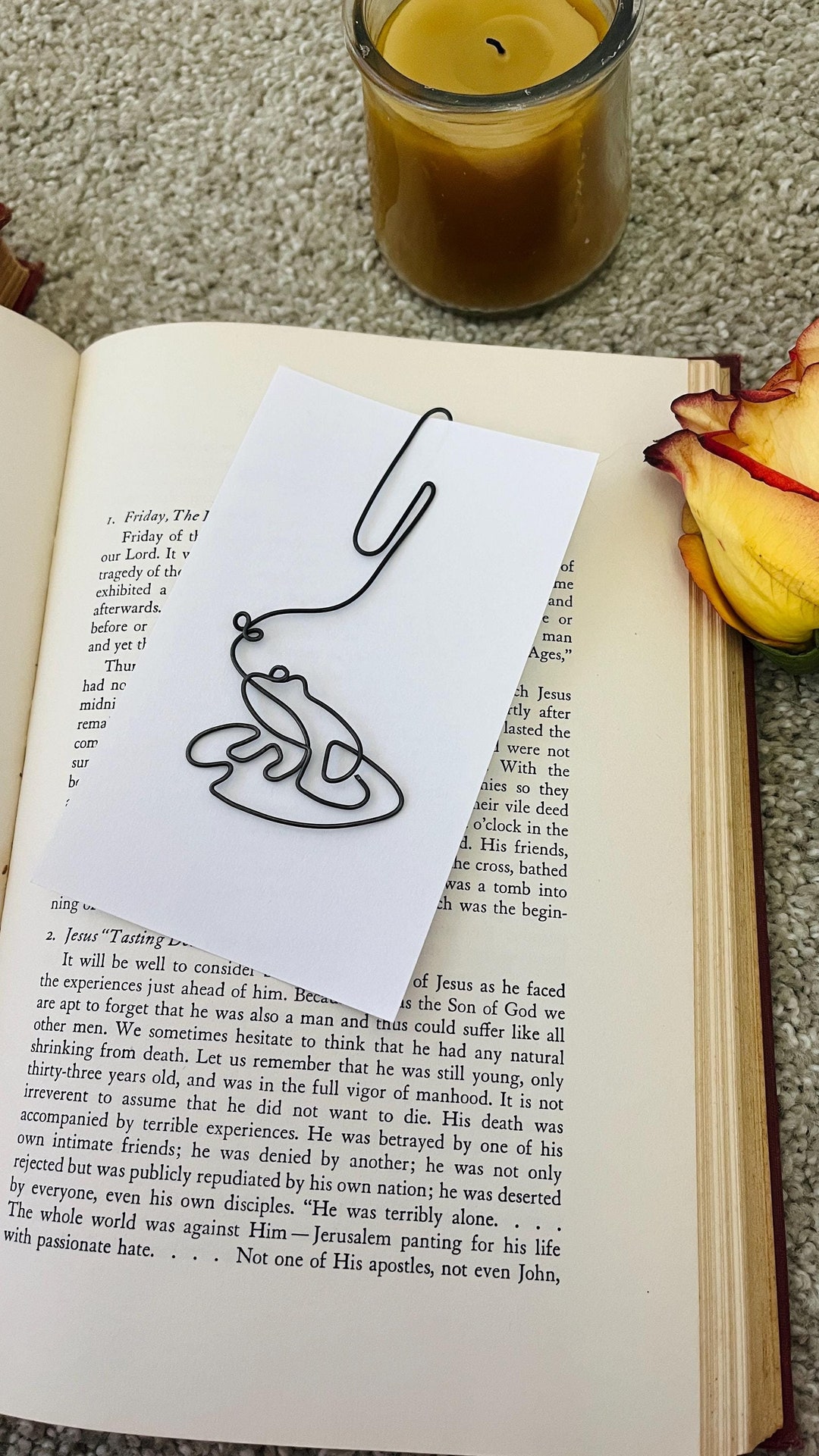 Toad Paperclip Frog Bookmark Paperclip Handmade Toad Rainforest Lily Pad Tadpole Pond ...