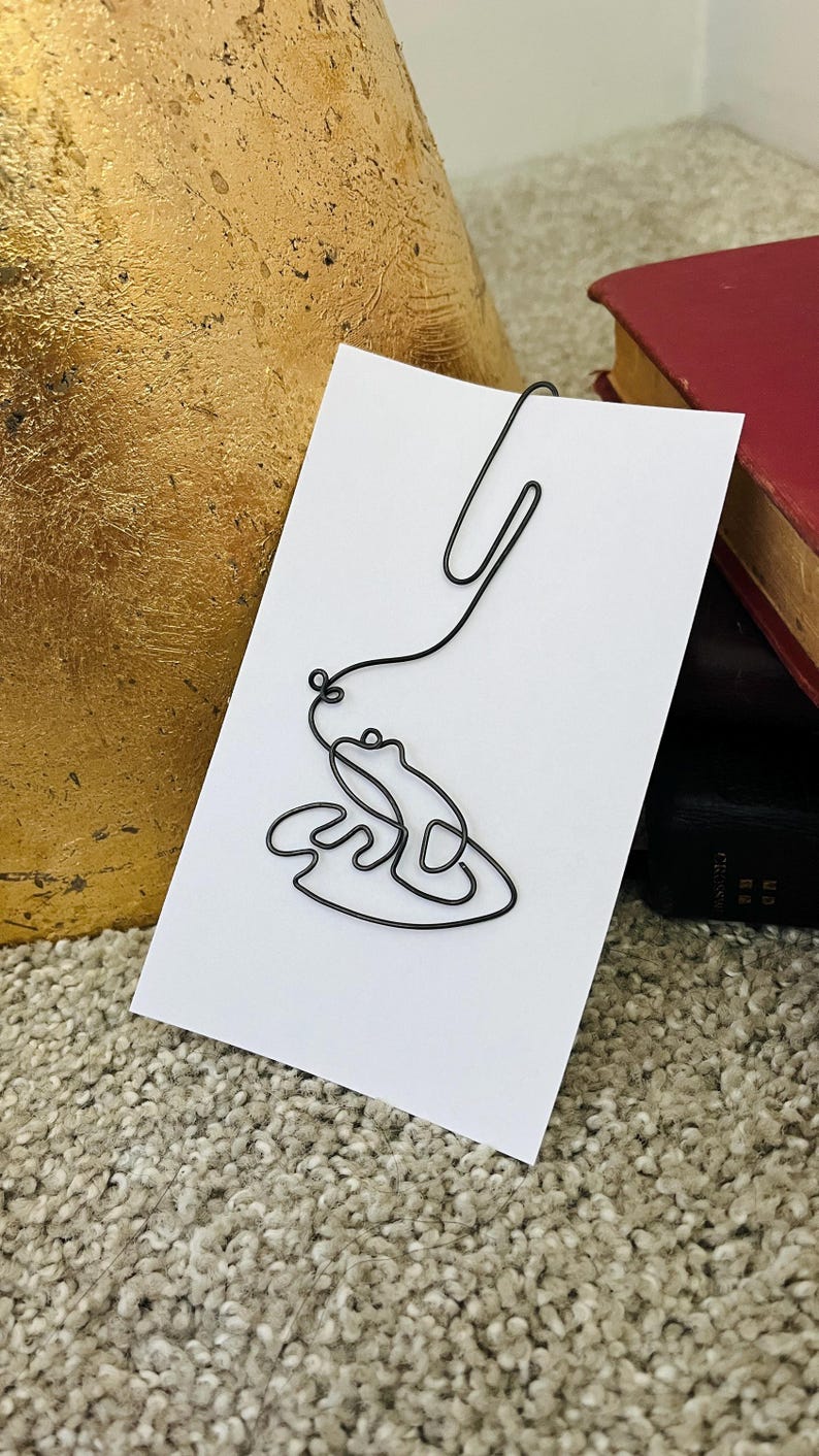 Toad Paperclip Frog Bookmark Paperclip Handmade Toad Rainforest Lily Pad Tadpole Pond ...