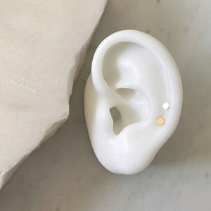 Tiny Silver Dot Studs