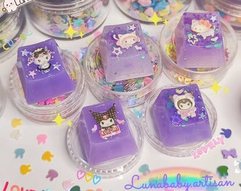 Lunababy.artisan Kawaii keycaps OEM R4 para teclado mecânico