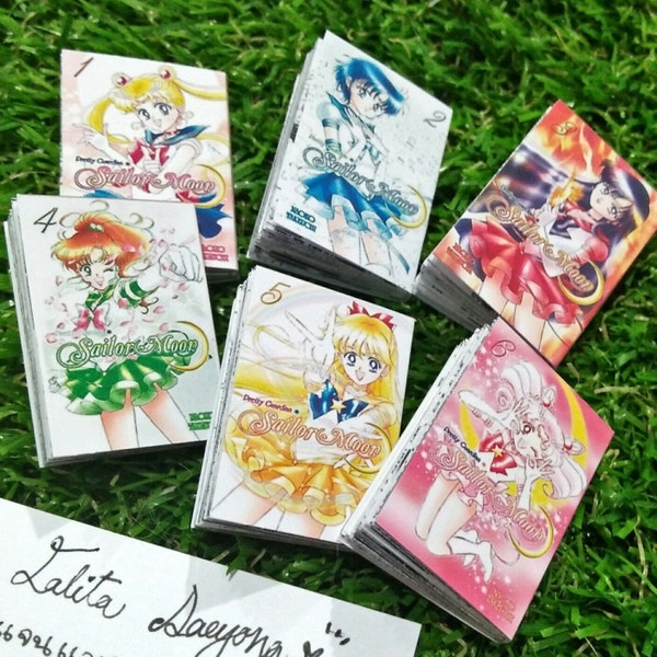 Sailor moon : Japanese manga book set for dolls