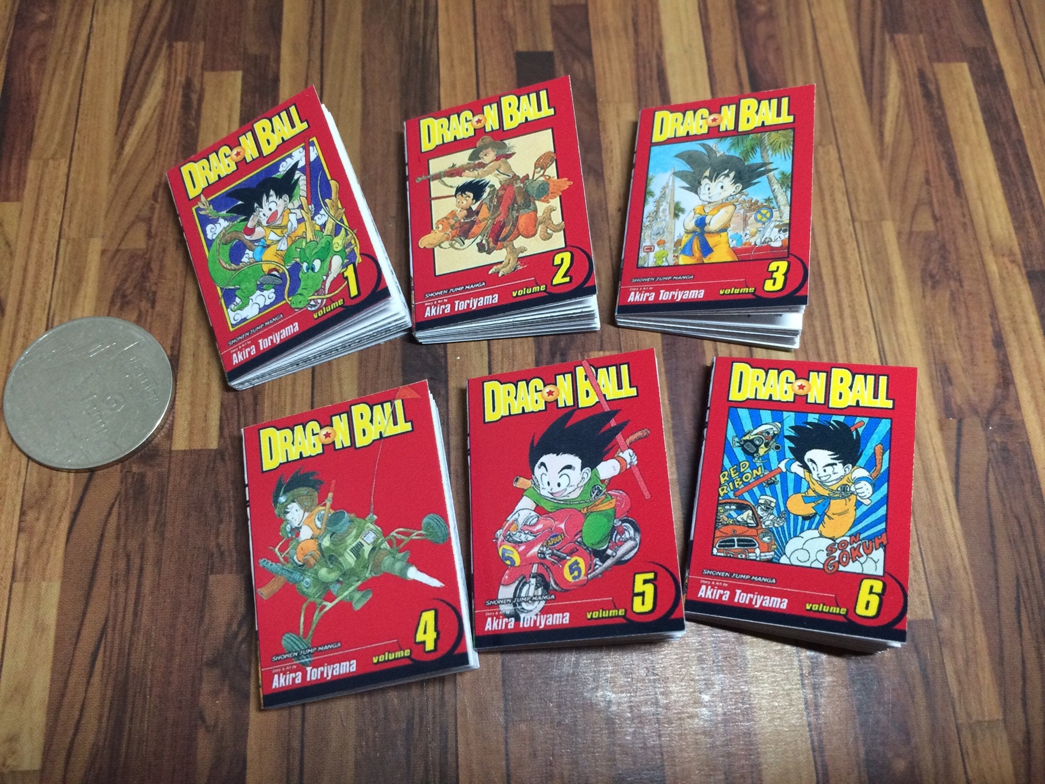 Manga: Dragon Ball, Vol. 1-6 (a 6-book set, Paperbacks, Japanese version)