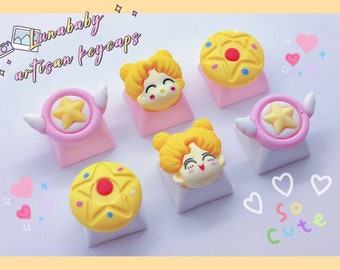 Lunababy.artisan nakładki na klawisze Sailor Moon do klawiatury mechanicznej