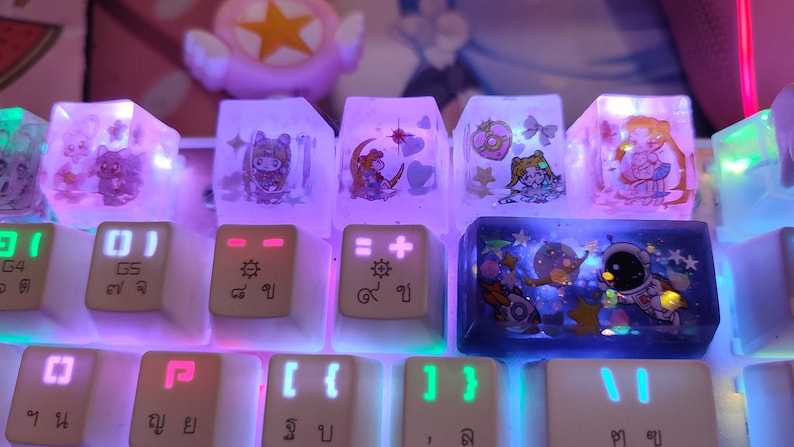 Lunababy.artisan Space Backspace Keycaps Oem for Mechanical - Etsy