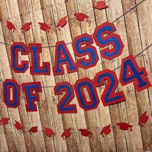 Graduation Banner, Class of 2024 Banner, Graduation Garland, Tassle Banner, Graduation Decoration, Class of 2024 Graduation Party Decoration