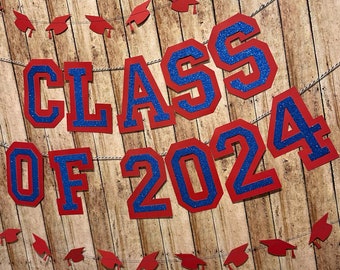 Graduation Banner Class of 2024 2025 Banner Graduation Garland Tassle Graduation Decoration Class of 2024 2025 Graduation Party Decoration
