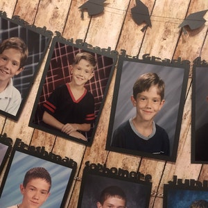 Graduation Photo Banner - Yearly School Photo Display - Block Font image 1