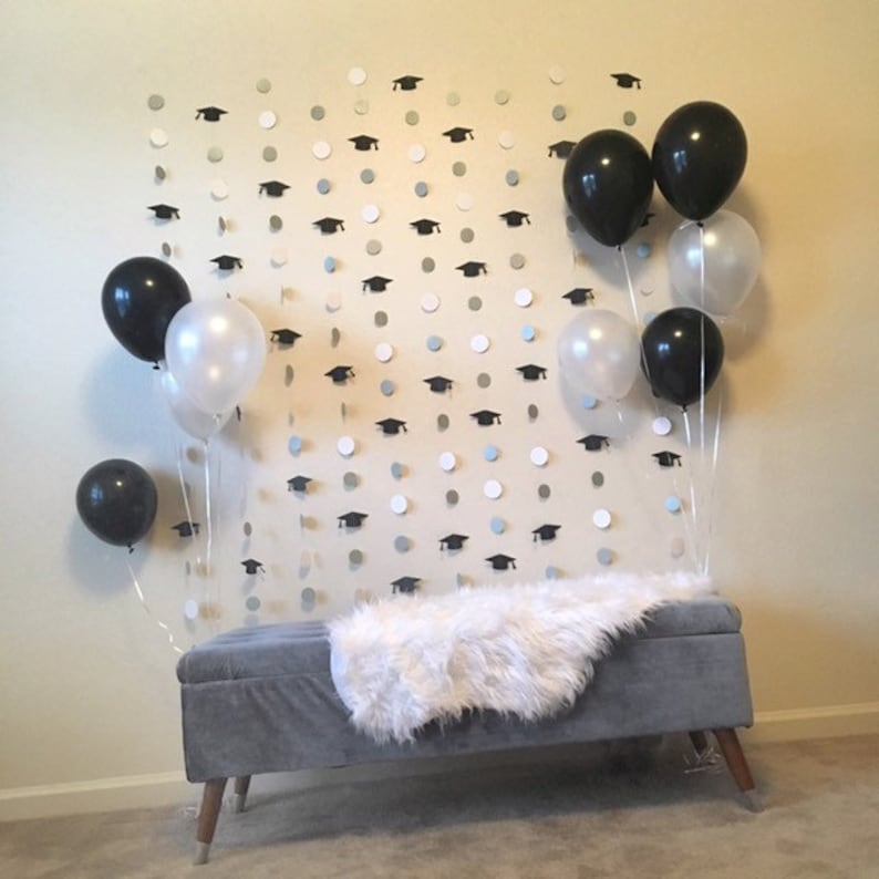 Graduation Backdrop Decoration Custom Graduation Garland Etsy