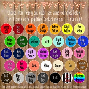 Pode incluir: Uma tabela de amostras de cores com nomes para cada cor. As cores incluem vermelho brilhante, vermelho escuro, laranja escuro, laranja claro, amarelo dourado, amarelo brilhante, amarelo claro, verde brilhante, verde escuro, verde mar, menta, azul claro, azul m&eacute;dio, azul brilhante, azul escuro, azul marinho, roxo claro, roxo m&eacute;dio, roxo escuro, rosa claro, rosa m&eacute;dio, rosa escuro, rosa intenso, coral, branco, creme, castanho claro, castanho m&eacute;dio, castanho escuro, cinza claro, cinza m&eacute;dio, cinza escuro, preto e pedido personalizado. O texto na parte superior da tabela diz "Escolha entre quase todas as cores, veja alguns exemplos abaixo. N&atilde;o v&ecirc; a cor que gosta? Entre em contacto comigo e eu farei a correspond&ecirc;ncia!"