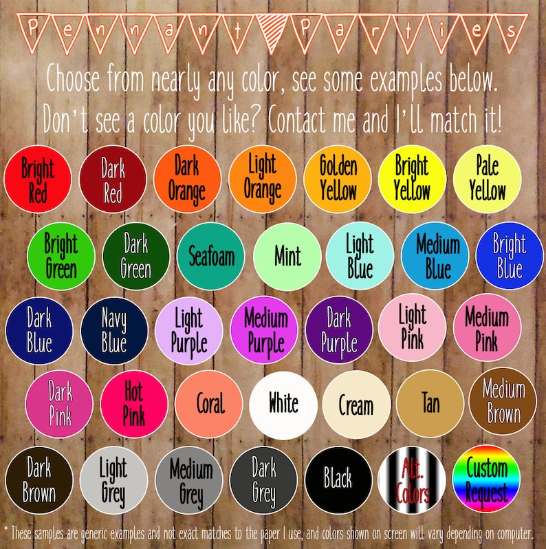 Pode incluir: Uma tabela de amostras de cores com nomes para cada cor. As cores incluem vermelho brilhante, vermelho escuro, laranja escuro, laranja claro, amarelo dourado, amarelo brilhante, amarelo claro, verde brilhante, verde escuro, verde mar, menta, azul claro, azul m&eacute;dio, azul brilhante, azul escuro, azul marinho, roxo claro, roxo m&eacute;dio, roxo escuro, rosa claro, rosa m&eacute;dio, rosa escuro, rosa intenso, coral, branco, creme, castanho claro, castanho m&eacute;dio, castanho escuro, cinza claro, cinza m&eacute;dio, cinza escuro, preto e pedido personalizado. O texto na parte superior da tabela diz "Escolha entre quase todas as cores, veja alguns exemplos abaixo. N&atilde;o v&ecirc; a cor que gosta? Entre em contacto comigo e eu farei a correspond&ecirc;ncia!"
