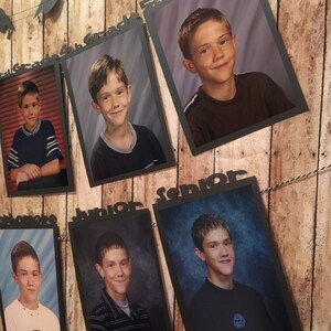 Graduation Photo Banner - Yearly School Photo Display - Block Font image 4