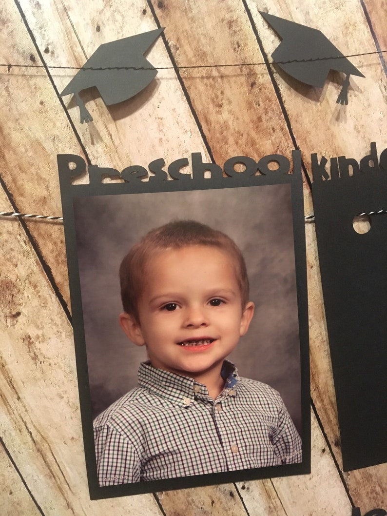 Graduation Photo Banner - Yearly School Photo Display - Block Font image 6