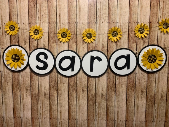 Custom 3d Sunflower Banner