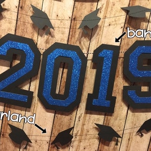 Graduation Decoration, Graduation Garland, Graduation Banner, Class of 2024 Decor, Graduation Party Decorations, 2024 Graduation Party Decor image 2