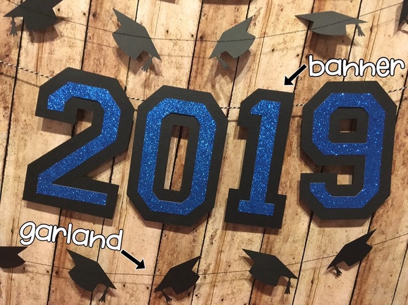 Graduation Decoration, Graduation Garland, Graduation Banner, Class of 2024 Decor, Graduation Party Decorations, 2024 Graduation Party Decor image 2