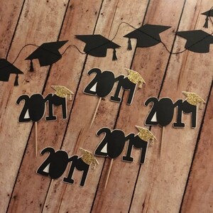 Graduation Decoration, Graduation Cupcake Toppers, Class of 2023 Decor, Graduation Cake Topper, Graduation Party Decor, Grad Cupcake Picks